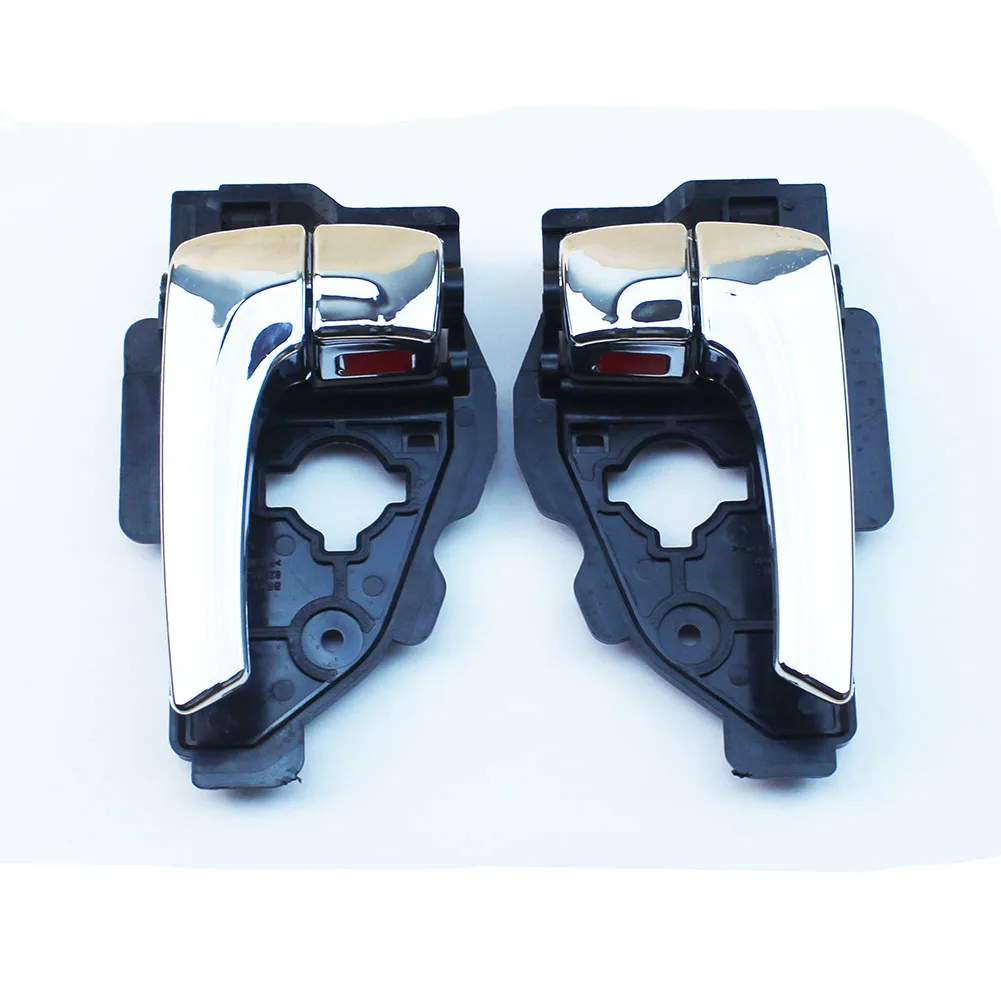 

LARBLL Pair Left&Right Chrome INTERIOR Inner DOOR HANDLE FOR HYUNDAI IX35 TUCSON 82610-2S010 82620-2S010 Front=Rear