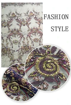 

best quality Cyndi-5.2916 embroidered African Tulle Lace Fabric African French Lace Fabric with embroidery