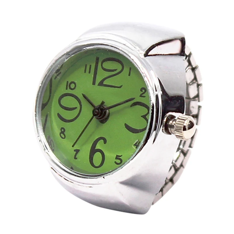 

2019 Hot Korean Style Creative Steel Cool Elastic Analog Ring With Quartz Watch Female Ring Students Fashion Classic Flip Finger