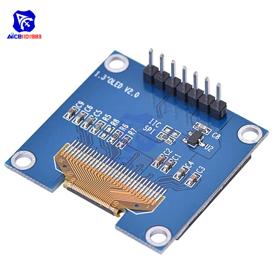 Display OLED SSH1106 1.3 Pollici I2C - Modulo 128x64 Per AVR PIC STM32 Arduino - Foto 10