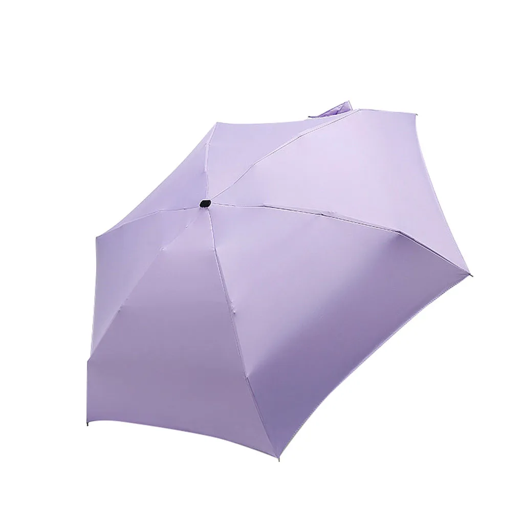 Wind Resistant 5 Folding Umbrella Rain Women Mini Pocket Rain Umbrellas Men Women Sunscreen Parasol Umbrella