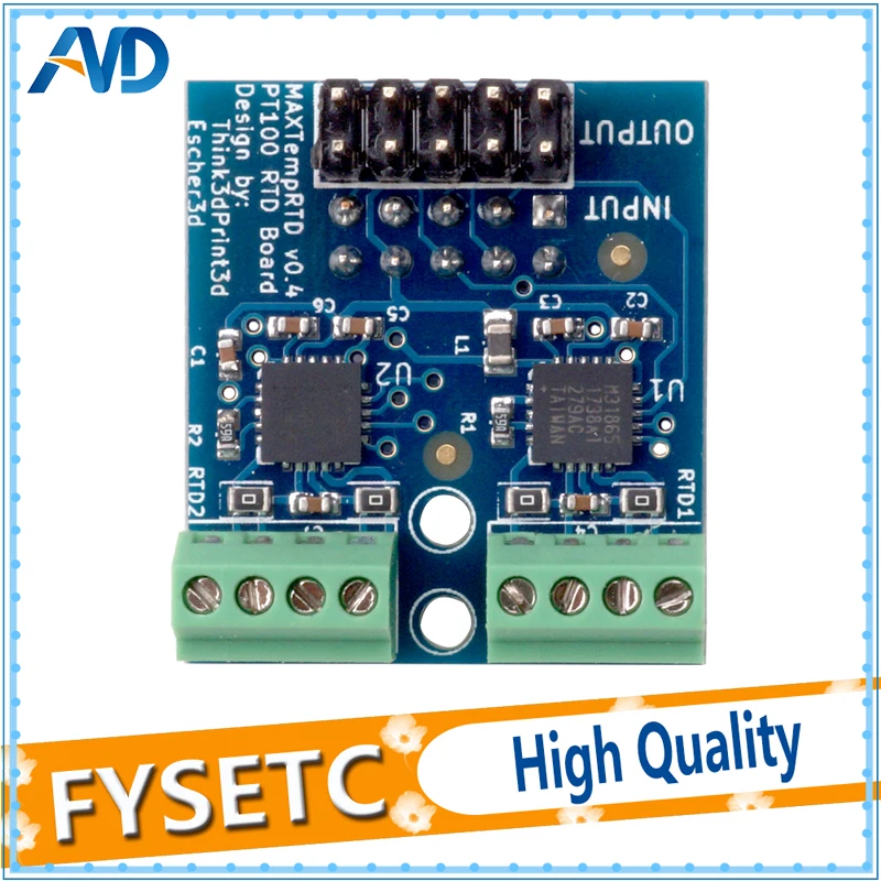Kopen Gekloond PT100 Dochter Board Waardoor Twee PT100 Temperatuur Sensoren Worden Bevestigd Voor De DuetWifi En De Duet Ethernet