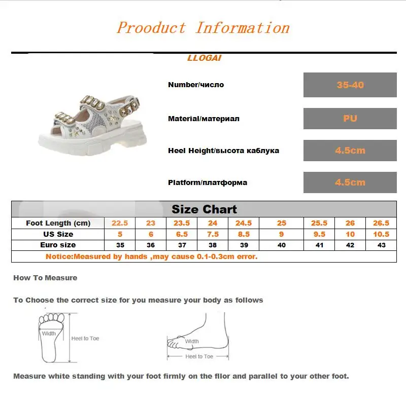 Fashion Summer Female Sport Sandals New Rhinestone Open Toe Platform Shoes Women Wedges Casual Shoes Ladies Beach Shoes