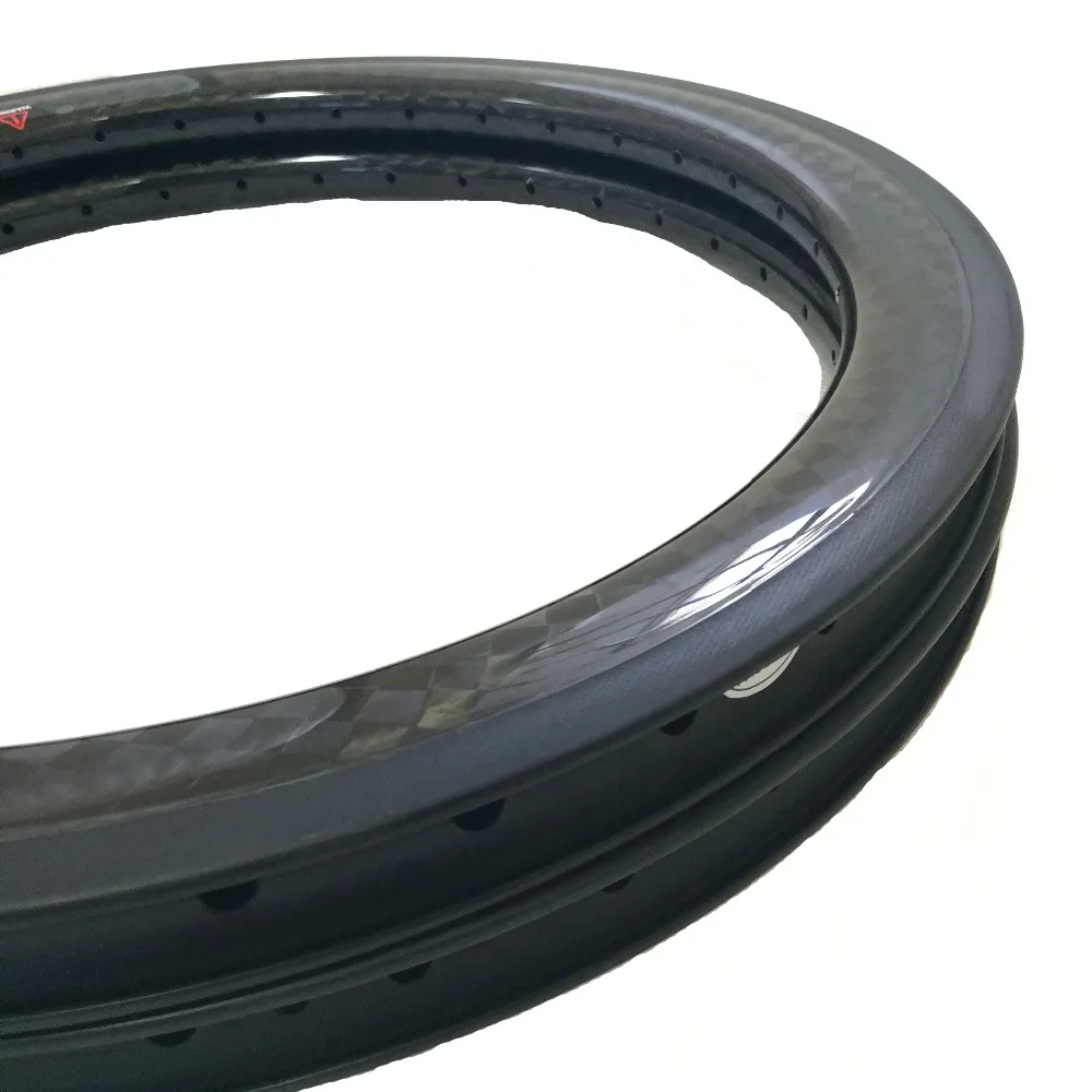 Sale 18 Inch BMX Carbon Wheels UD 3K 12K Glossy/Matt Surface Basalt Brake 20 24 28 32 36 Holes Clincher Rims Child Bike 355 Wheels 3