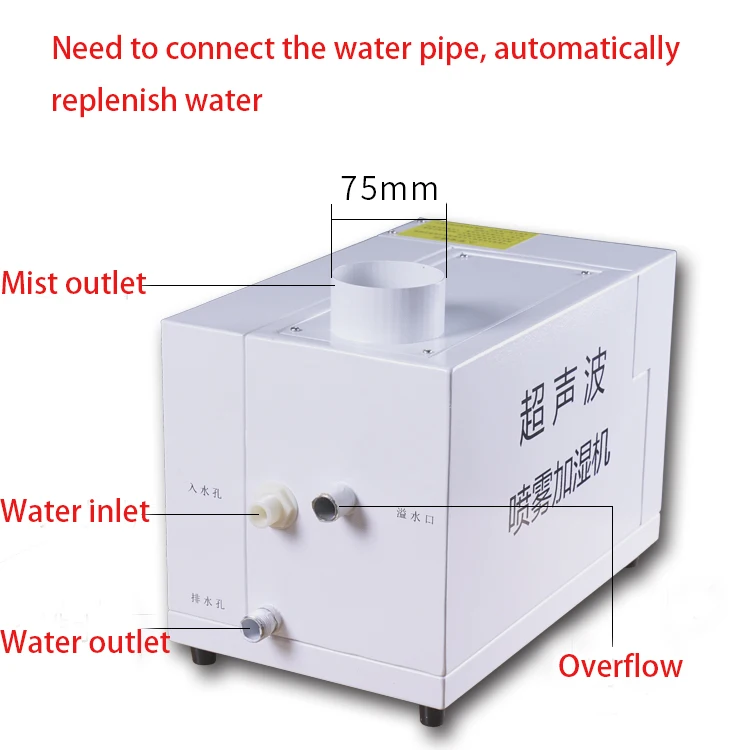 Industrial Humidifier Ultrasonic Atomizer Humidifier Nebulizer Mist Maker Vegetables/Workshop Humidification