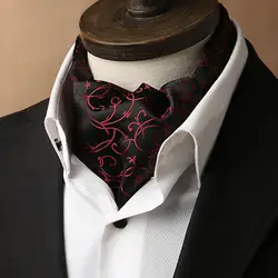 Двусторонняя Для мужчин шарф Британский ретро стрелка принт костюм шёлковый шарф, модный вырез рубашки мужские галстуки торжественное