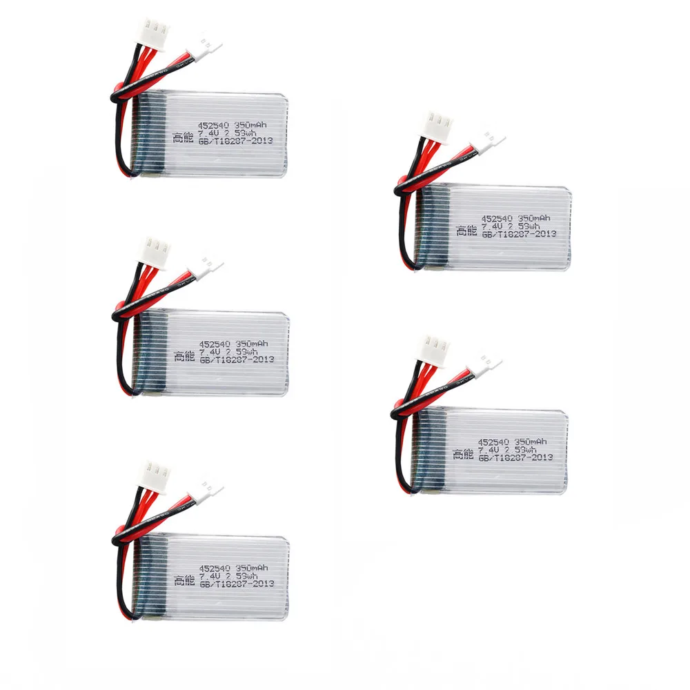 2 3 4 5 шт 7 V 350mAh 35c Lipo батарея для JXD 515W 515V 515 RC Quadcopter Drone высокое качество|Детали и