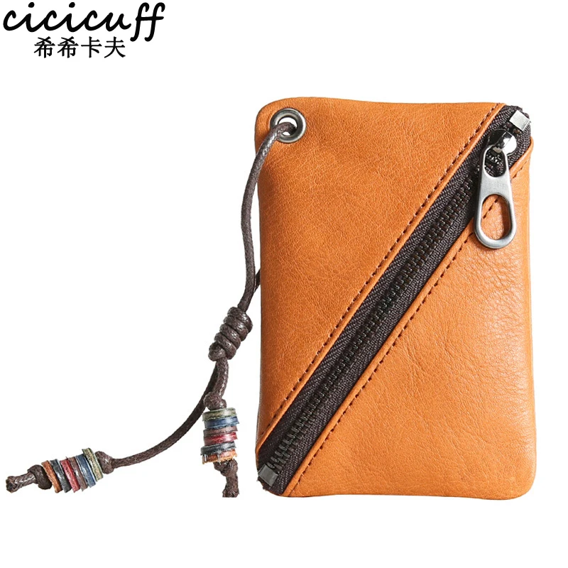 CICICUFF 2018 New Coin Purse for Men Women Card Holder Genuine Leather Small Mini Slim Coin Bag Men Zipper Wallet Change Purse цена CICICUFF 2018 New Coin Purse for Men Women Card Holder Genuine Leather Small Mini Slim Coin Bag Men Zipper Wallet Change Purse цены онлайн
