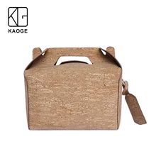 KAOGE сумка из пробки веганская роскошная сумка для обеда ручной работы из натуральной кожи модные винтажные сумки через плечо