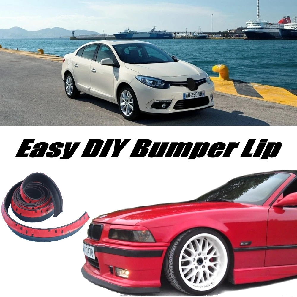 

Bumper Lip Deflector Lips For Renault Fluence / SM3 Front Spoiler Skirt For Car Tuning View / Body Kit / Strip