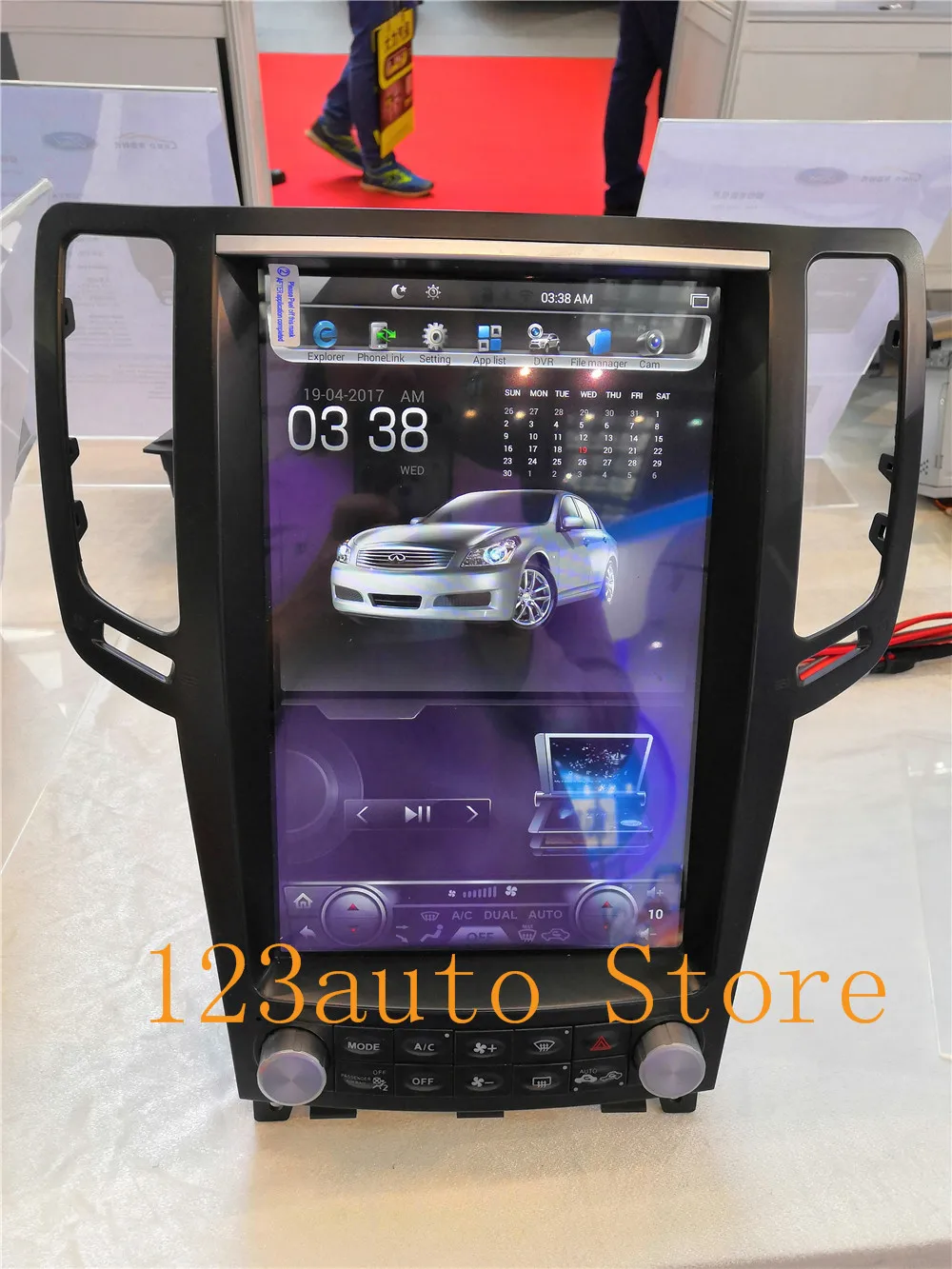 12,1 дюймов вертикальный Tesla стиль Android 8,1 автомобильный DVD gps плеер для infiniti G37 G35 G25 G37S радио аудио стерео PX6 CARPLAY