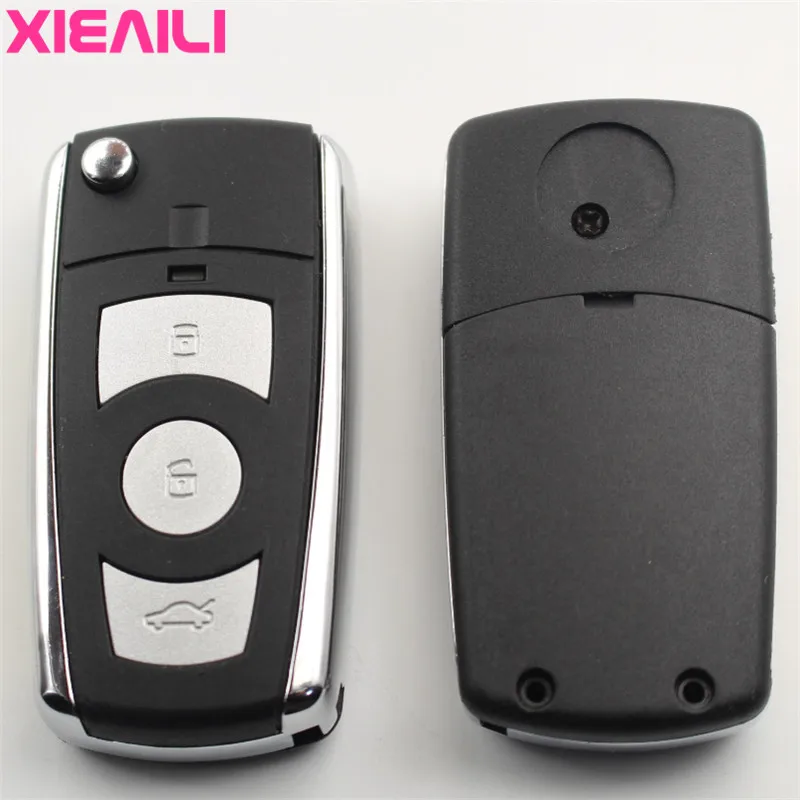 Чехол для ключей XIEAILI OEM с 3 кнопками складной чехол дистанционным управлением Hyundai Sonata NF/Avante HD брелок S162|Ключ