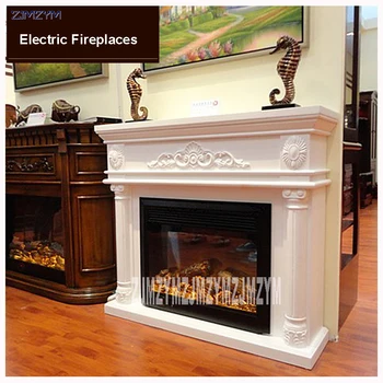 

GF163 Living room decoration heating fireplace W120cm wooden shelf electric fireplace chimney insert LED artificial flame 220V