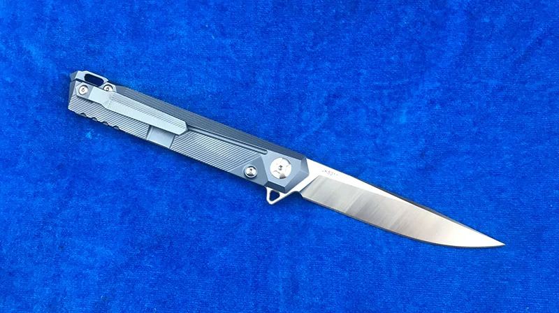 LEMIFSHE Flipper folding knife S35VN blade titanium alloy handle camping outdoor hunting fruit knife EDC tool