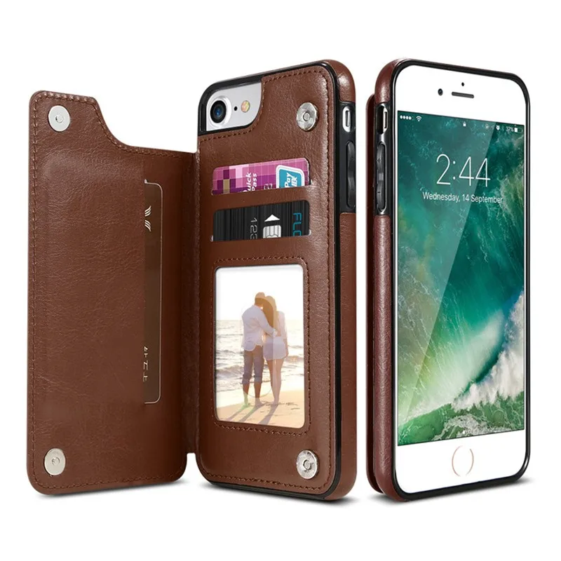 

Retro PU Leather Case For iPhone X XS MAX XR Case Multi Wallet Card Holder Flip Case For iPhone 8 7 Plus 6 6s Plus Cover Shell