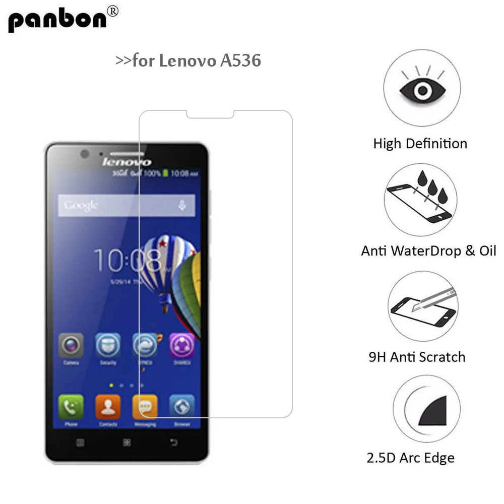 

Panbon Protective glass For Lenovo A536 Tempered Glass on lenovo A536 a 536 Screen Protector 0.26mm 9h Film