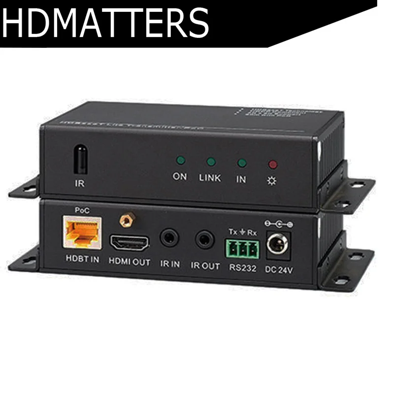 

HDBaseT 4K HDMI extender with RS232+bi-direction IR control True HDCP 2.2 compliant CEC 4KX2K to 40M and 1080P to 60M