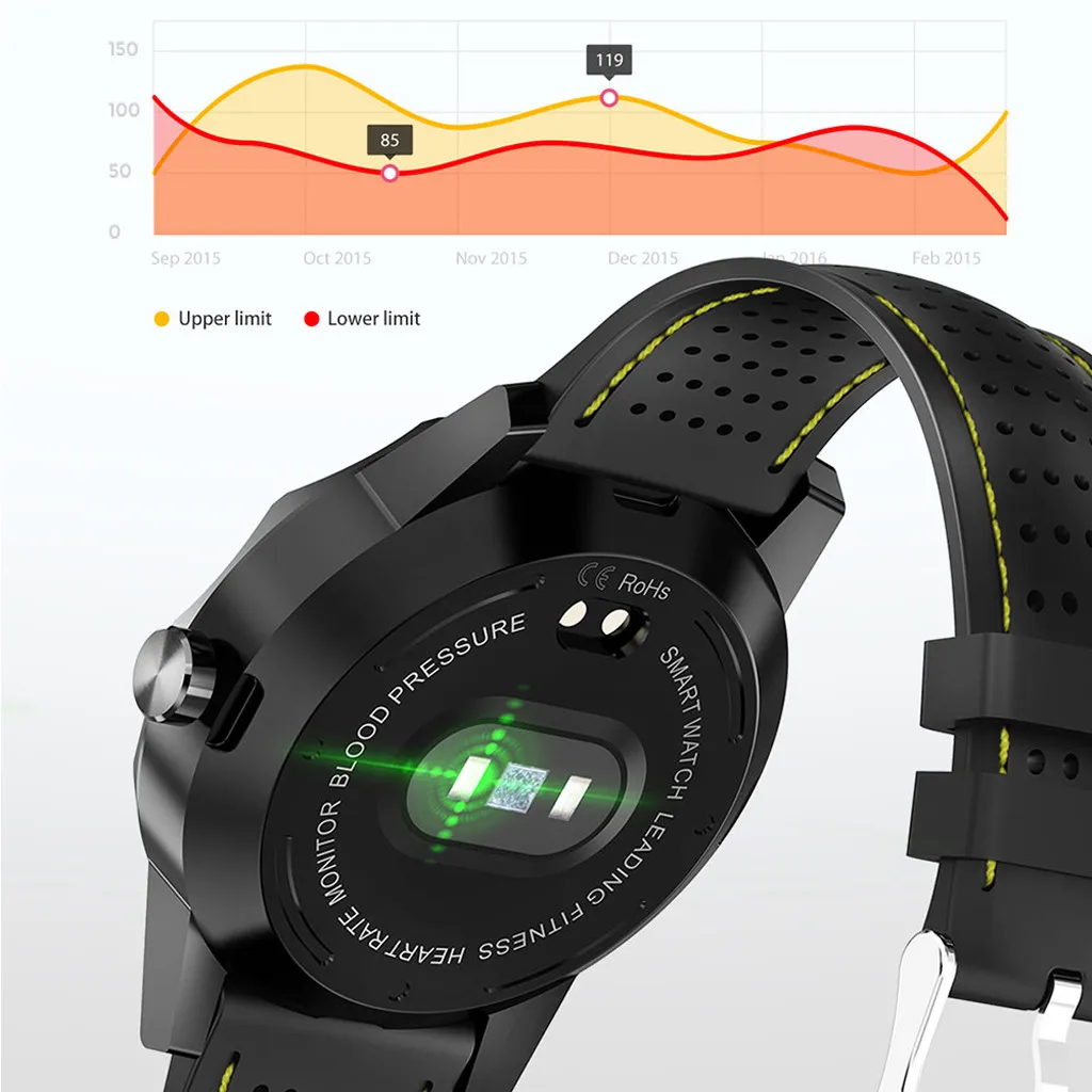 IP68 Waterproof Heart Rate Blood Pressure Activity Fitness Tracker Smart Watch Men Smartwatch Watches Fitness Bracelet watch