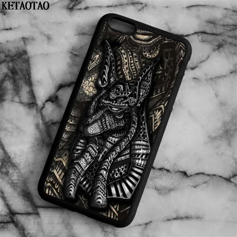 

KETAOTAO Anubis set ancient egypt god death Phone Cases for iPhone 4S 5C 5S 6 6S 7 8 X for Samsung Case Soft TPU Rubber Silicone