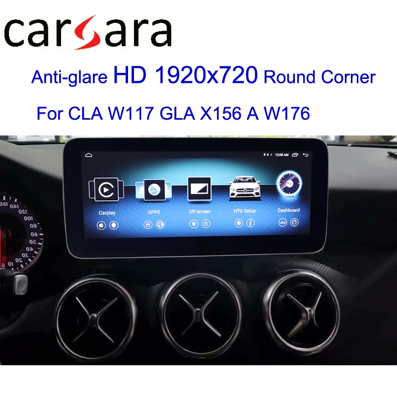 Mercedes GLA CLA W176 экран Android дисплей аудио радио системы навигации Круглый угол Высокое разрешение анти синий последний MBUX