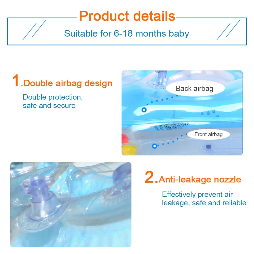 Детское надувной для плавания кольцо для шеи детский надувной матрас, колеса для плавания, бассейн, плот, аксессуары для плавания, круг для новорожденных