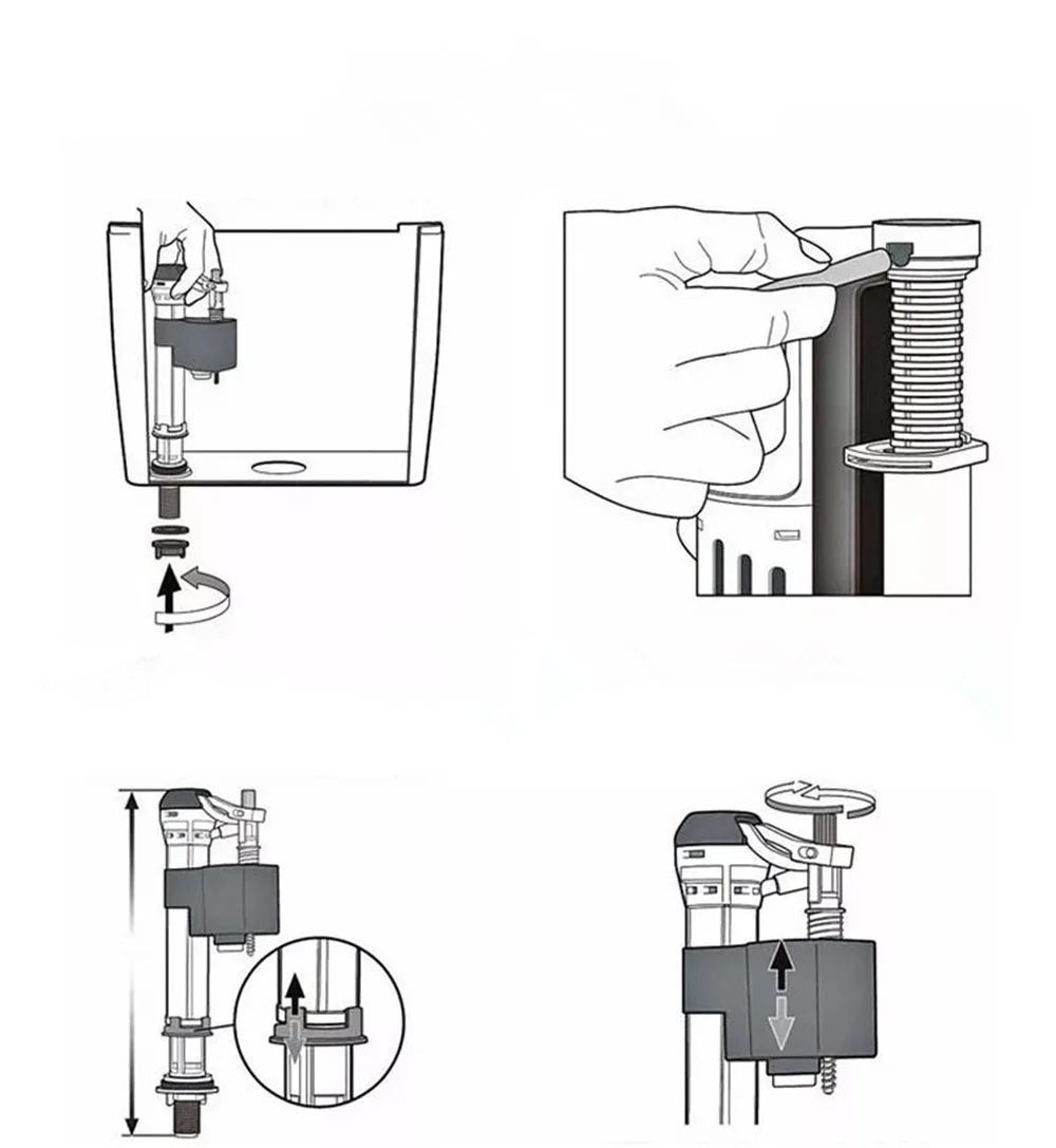 Заливка туалета впускные клапаны туалета бак для воды высота промывки аксессуары для ванной комнаты valvulas sanitario ORR