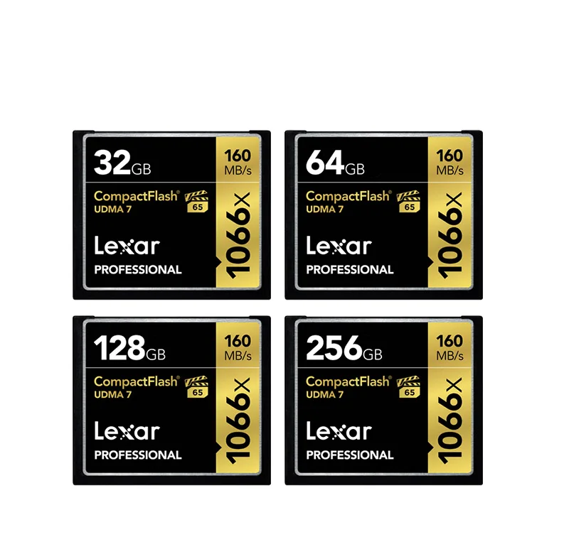 Оригинальный Lexar CF карта 160 МБ/с./с. бренд 1066x32 Гб 64 Гб 128 ГБ 256 ГБ карта CompactFlash UDMA 7 карта памяти для камеры Hd видеокамера