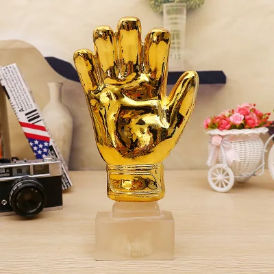 

The Best Goalkeeper Trophy Soccer Souvenirs Award for Soccer Match Award The Golden Gloves Trophy Award Nice Gift