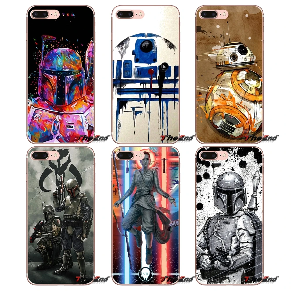 

For Samsung Galaxy S9 Plus Note 8 One Plus oneplus 5T Meizu M5s LG V30 HTC U11 yoda star wars and bb8 cute bot Soft Case