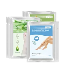 Женская маска для ног, пилинг, носки для педикюра, отшелушивающий крем для ног, патчи, пилинг, маска для ног, против старения, маска от морщин, 3 пары