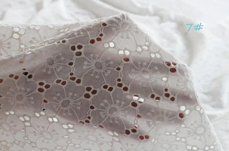 Белая летняя рубашка ручной работы для шитья, платье из хлопка, мягкая и приятная для кожи ткань S0039L ширина 130 см
