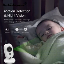 3,2 дюймов Ночное видение беспроводная радионяня видео Цвет 2х сторонняя связь для няня, безопасность Камера для сна Температура мониторинга
