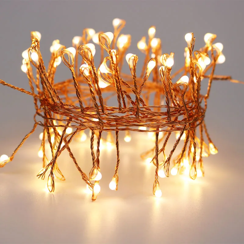 Us 13 31 3 6 10m Warm White Led Garland Light Copper Wire Fairy Lights Bedroom Christmas Wedding Party Garden Decorative String Lights In Led String