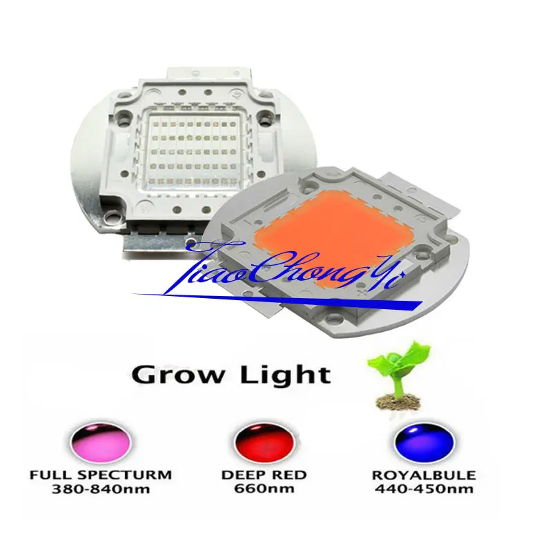 1 Вт-100 Вт высокомощный светодиодный светильник 660нм темно-красный светодиодный светильник для выращивания Королевский синий 445нм полный спектр светодиодный светильник 380нм-840нм