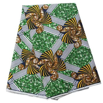 

Latest African Batik Cloth Fabric For Women Dress Suit Ankara Wax Fabric Floral Printed Nigerian Wax Cloth Fabric 6Yards