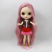 12 Обнаженная кукла blyth, кукла с гибкими суставами розовая кожа, Заводская кукла подходит для DIY Изменить игрушка BJD для девочек