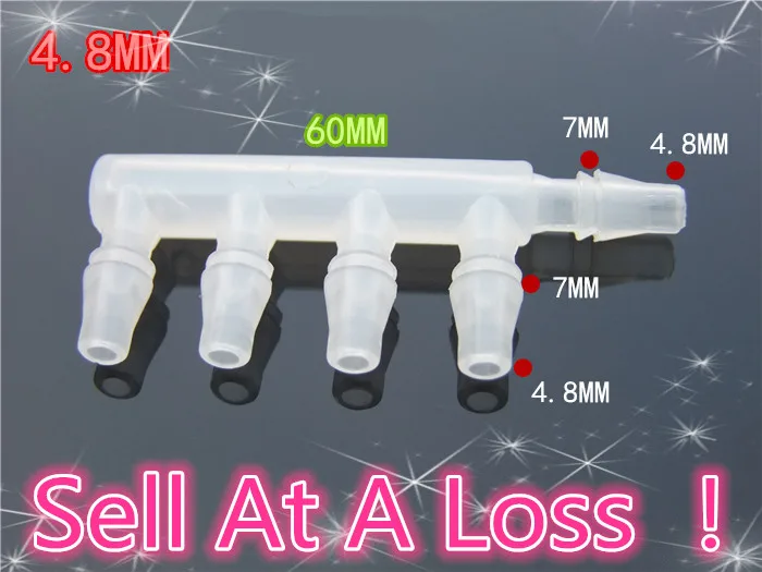 

1pcs/lot K303B 4.8mm PE Five-way Equal Diameter Pipe Joint  Hose To Hose Silicone Tube Linker Aquarium Parts Sell At A Loss USA