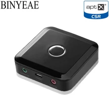 Bluetooth Aptx аудио передатчик и приемник 2-в-1 Беспроводной Музыка адаптер с 3,5 мм кабель RCA для смартфона, ПК ТВ