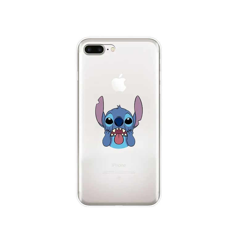 Силиконовый мягкий ТПУ чехол для телефона Disneys Stitch для Apple iPhone X XR XS MAX 7 8 7plus 6 6S Plus 5 5S SE - Color: 934