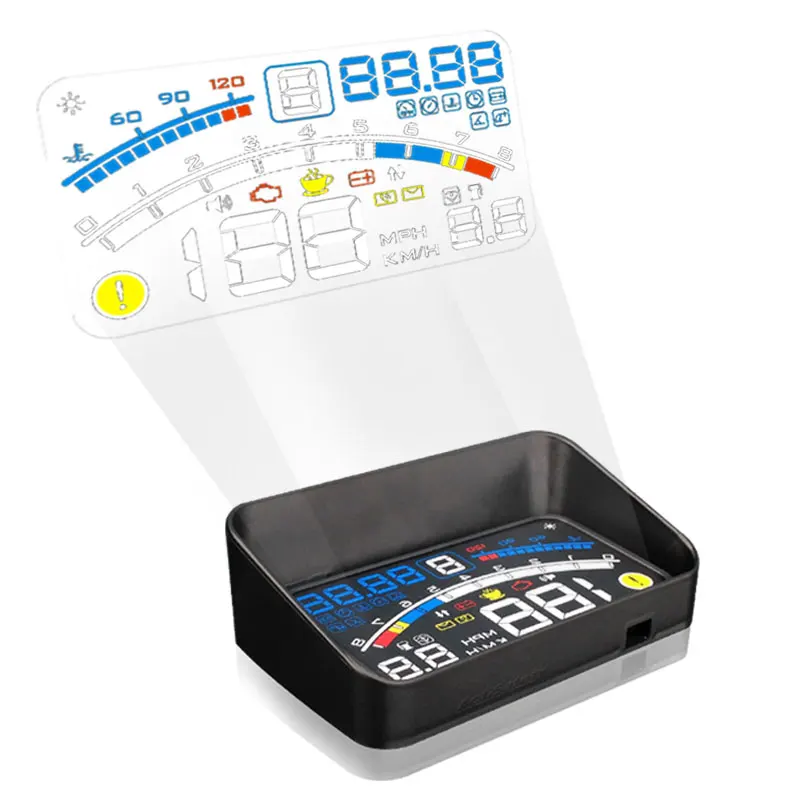 Хит продаж 4E 5 &quotдисплей на лобовом стекле HUD OBD II EOBD самоадаптивный проектор для