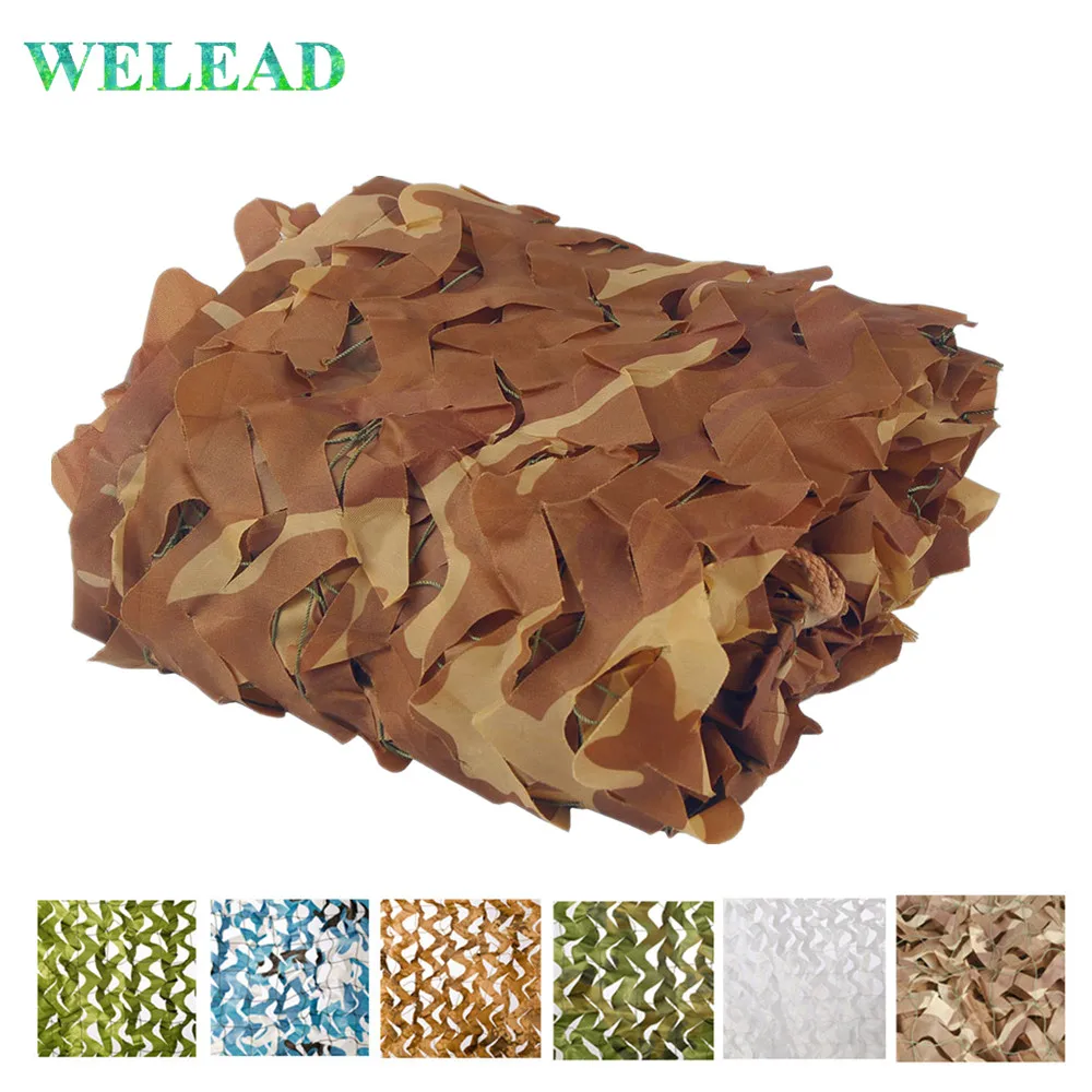 

WELEAD 2x8 Reinforced Camouflage Net for Gazebo Garden Sun Shelter Shading Photo Camoflage nets Army Camo Training White Carport