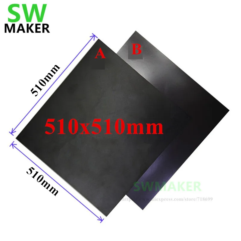 

510x510mm Magnetic Adhesive Print Bed Tape Print Sticker Surface Flex Plate for Creality CR-10 Series CR-10 5S 3D Printer