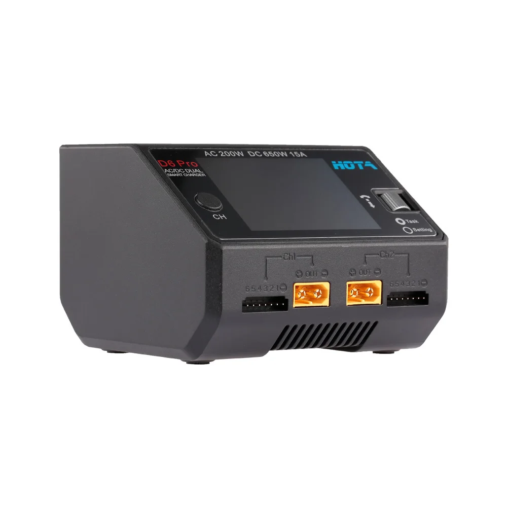 HOTA D6 Pro зарядное устройство RC автомобильный Дрон запчасти AC200W DC650W 15A 1~ 6S для Lipo NiMH батарея телефона Беспроводная зарядка смарт-батарея