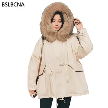 

Short Vinatge Winter Jacket Women Hooded Casual Plus Size Solid Color Cotton Padded Coat Female 2020 Korean Warm Outerwear A545
