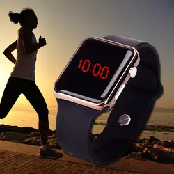 Для мужчин Для женщин светодиодный цифровой спортивные женские часы унисекс 2018 наручные Дети часы Силиконовые часы наручные часы час Relogio