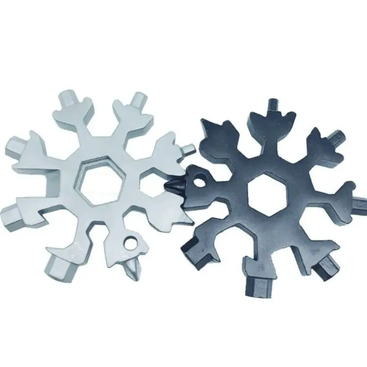 

18 in 1 multi-function repair tool card combination portable manual tool set snowflake tool screwdriver wrench riding repair key