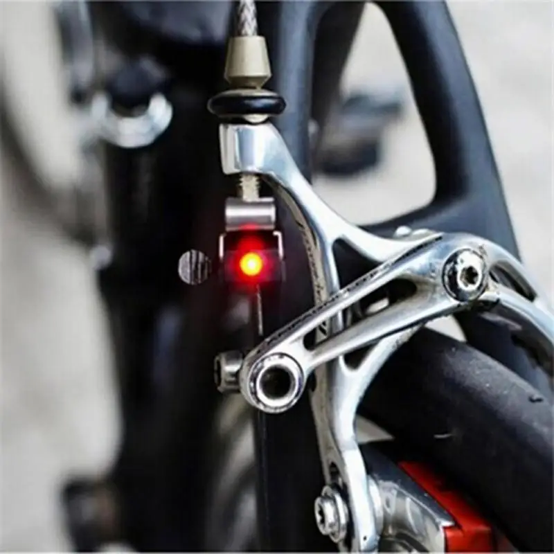 Discount Waterproof Cycling Brake Bike Light Mount Tail Rear Bicycle Light LED High Brightness Red LED lamp Cycling Accessories #H915 7