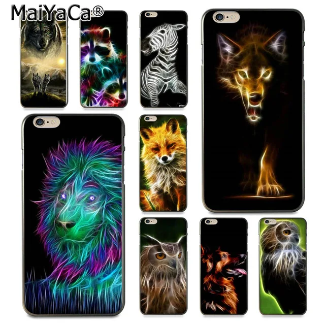 MaiYaCa волк лиса Собака Сова Зебра для iPhone 5C 5S 6S 7 8 Plus X XR XS MAX Samsung черный мягкий чехол