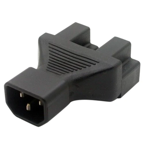 IEC 320 C14 to 2 x Nema 5-15R Power Adapter 2x US 3pin female adapte Black | Электроника