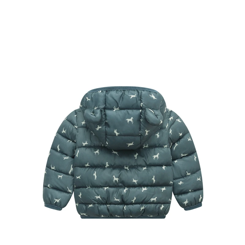 Parka para Meninas com Capuz Jaqueta de Inverno Sundae Anjo Impressão Animal Crianças Outerwear Bonito Quente Meninos Eiderdown Algodão Cabolsa 13 Sundae anjo parka para meninas com capuz